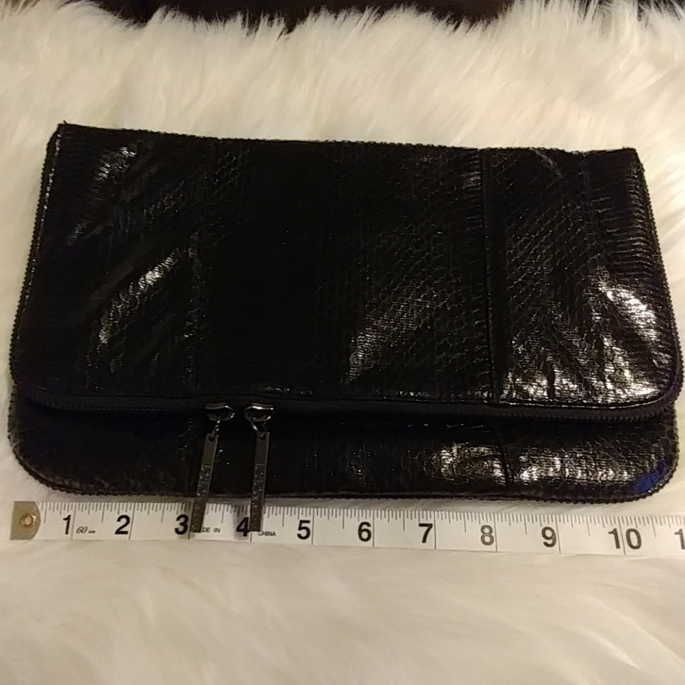 BCBG Generation Faux Snakeskin Clutch